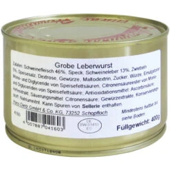 Grobe Leberwurst 400G