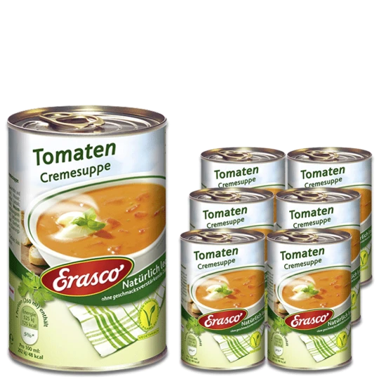 Erasco Tomaten Cremesuppe 6x390ML